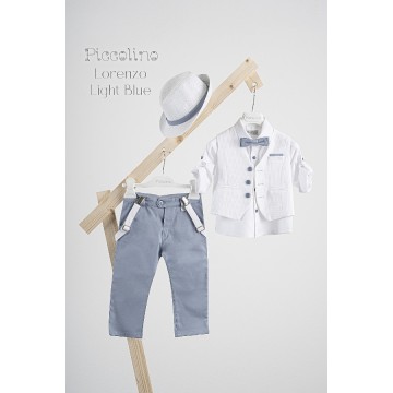Piccolino Βαπτιστικό κοστούμι Lorenzo σε χρώμα Light blue Piccolino Βαπτιστικό κοστούμι Lorenzo σε χρώμα Light blue